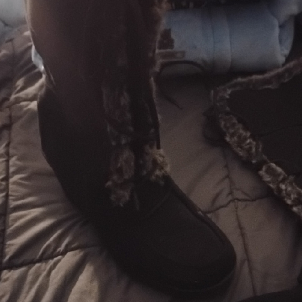 Airwalk Black Faux Fur Winter Boots